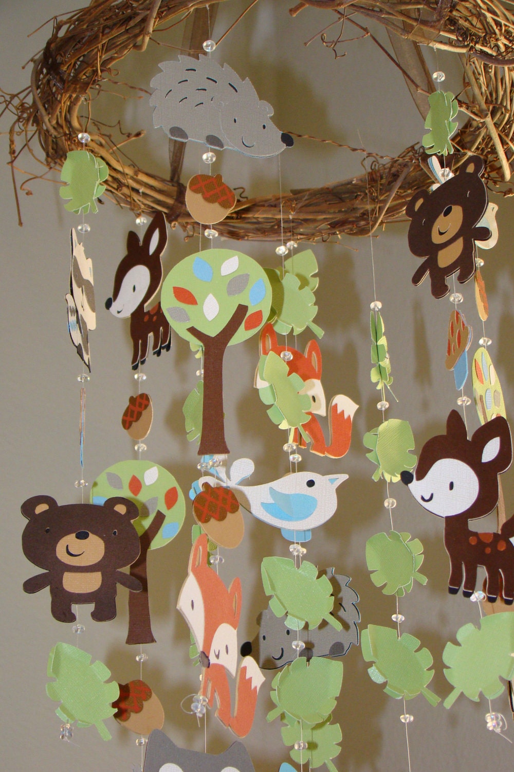 Woodland Critter Forest Animal Baby Mobile