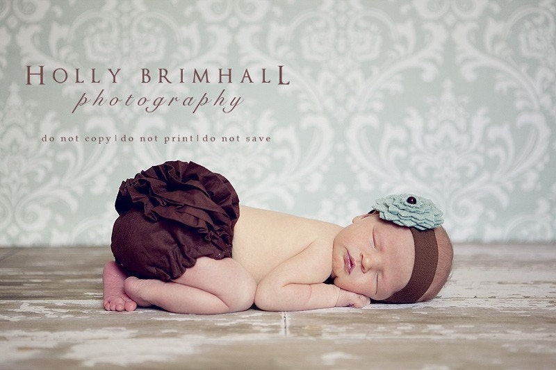 Newborn Diaper Cover- Dark Brown