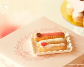 Romantic Eclairs 1/12 scale dollhouse miniature