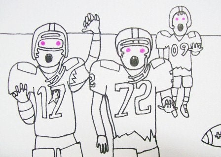 Zombie Football ACEO