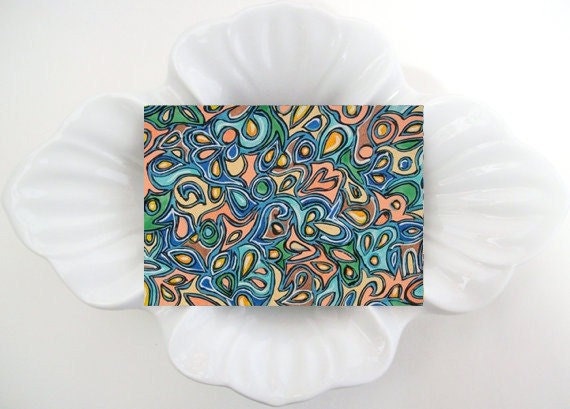 Original ACEO Painting Mixed Media Miniature Art Artist Card