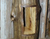 Rustic log table or stand