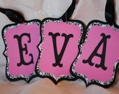 Damask Name Banner