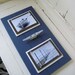 Double 4x6 Navy Blue Plank Frame with Boat Cleat