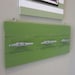 Distressed Green Plank Coat Rack With Boat Cleats