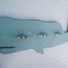 Seafoam Whale Coat Rack with Boat Cleats
