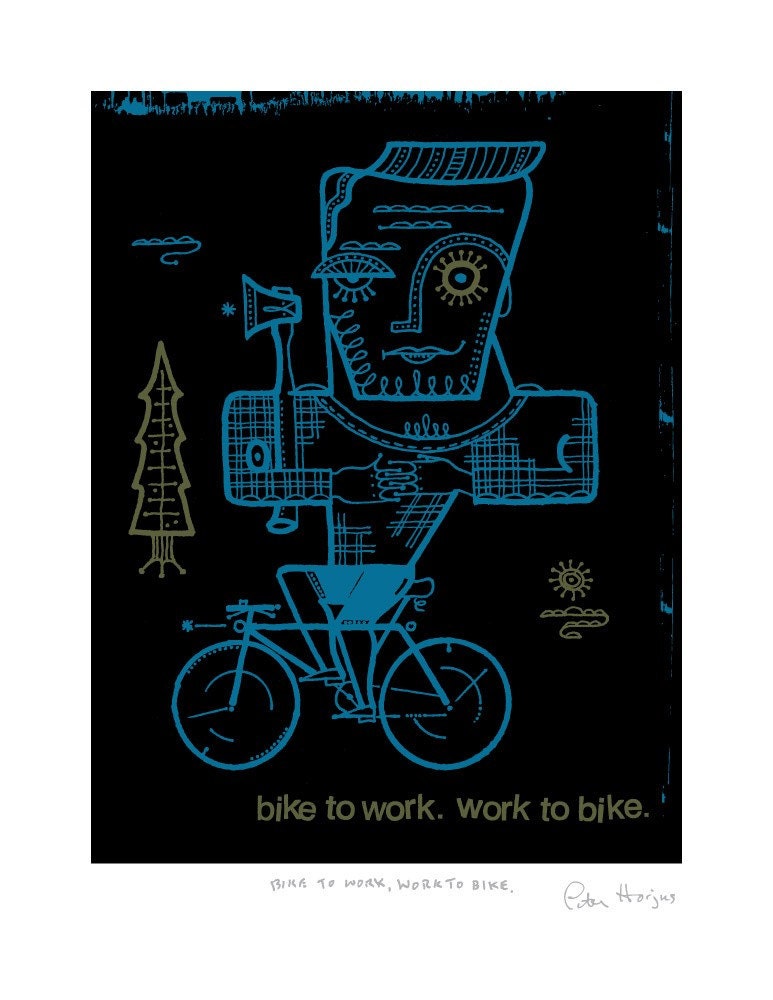 Bike to work. Work to bike.