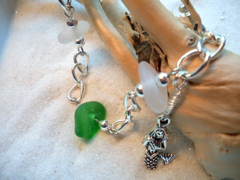 Sea Glass Bracelet Mermaid Lake Erie Beach Glass