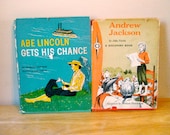 1950s/60s Presidential Pair of Illustrated Vintage Childrens Books