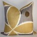Ikat Leaf Design Pillow Cover / 12 x 18