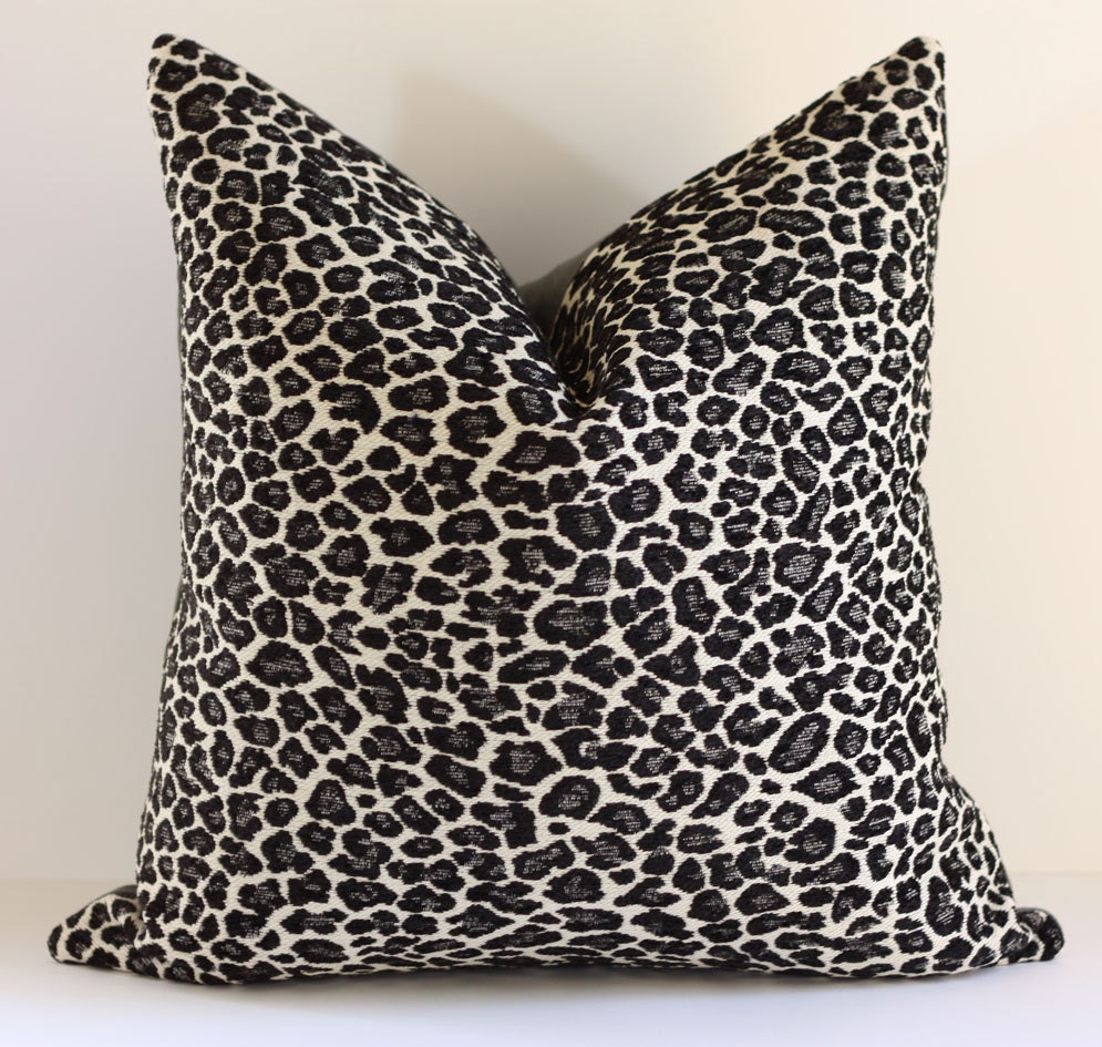 Leopard Print Pillow Cover/ 18x18