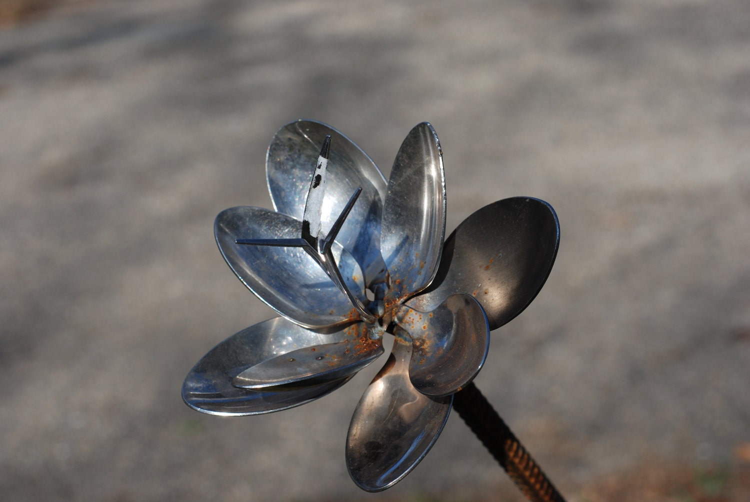 Spoon Flower Recycled Garden Yard Art Sculpture