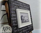 Baptism Gift for GODPARENTS Personalized Picture Frame, Christening Gift, First Birthday Gift, Grandparents 16x16