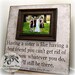 Bridesmaid Gift Best Friend Sister Maid of Honor Personalized Picture Frame16x16 HAVING A SISTER Wedding Gift