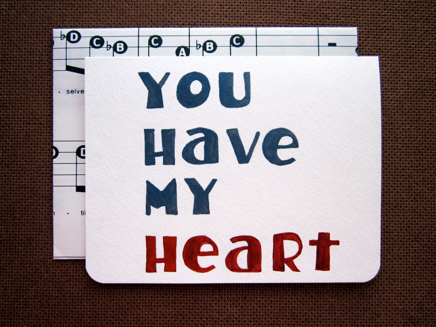Hand Painted Valentine, You Have My Heart