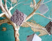 Tiny Upcycled Book Ornaments