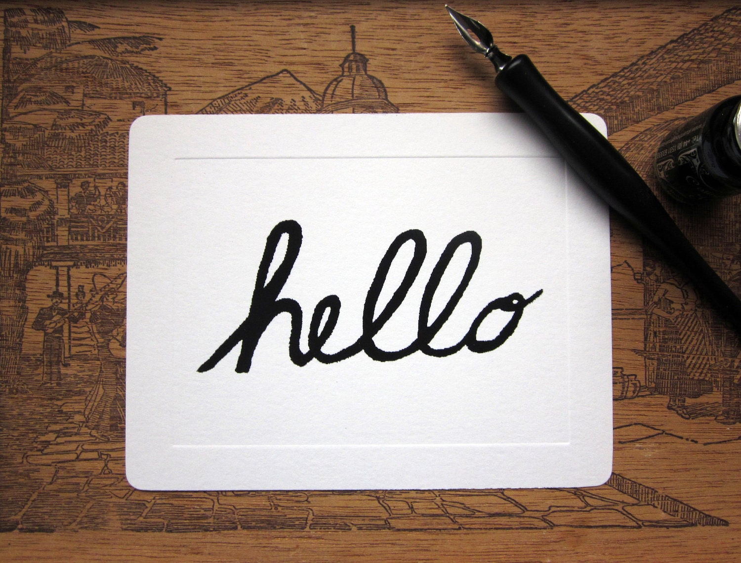 Screen Printed Postcard