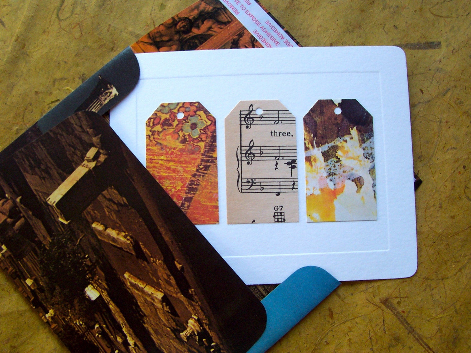 Notecard with Upcycled Envelope