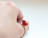 Red Organic Love Ring T15