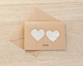 Wedding or Anniversary Card -  Paper Hearts Design