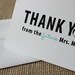 Future Mrs. Thank you Cards for the bride to be - customize to match your wedding colors and as always, FREE US shipping
