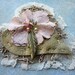 Pale Pink Hearts - Hand beaded embellishment