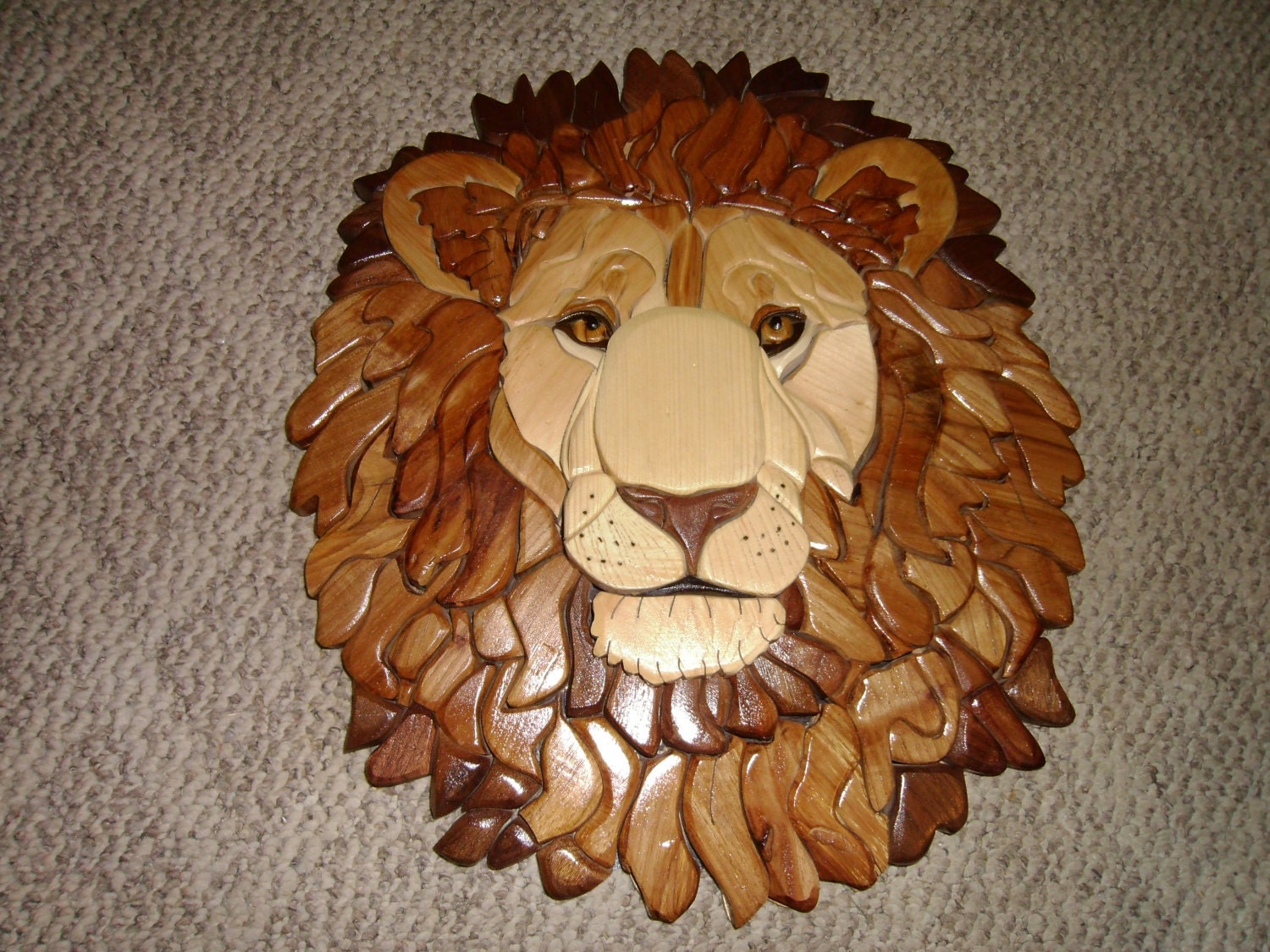 Intarsia Lion