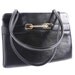 Black Bag - Vintage 1960s Thin & Sleek Structured Purse / Classy Tote