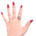 Vintage Carved Cameo Ring - Silver Tone Size 7 Costume Jewelry / Wire Wrapped