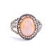 Vintage Carved Cameo Ring - Silver Tone Size 7 Costume Jewelry / Wire Wrapped
