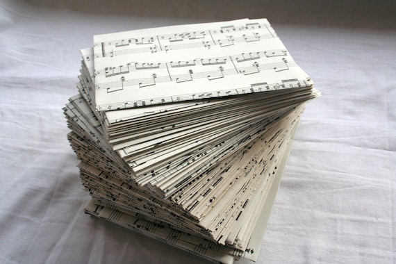 Custom Listing for Rachel0098 Music Note Envelopes