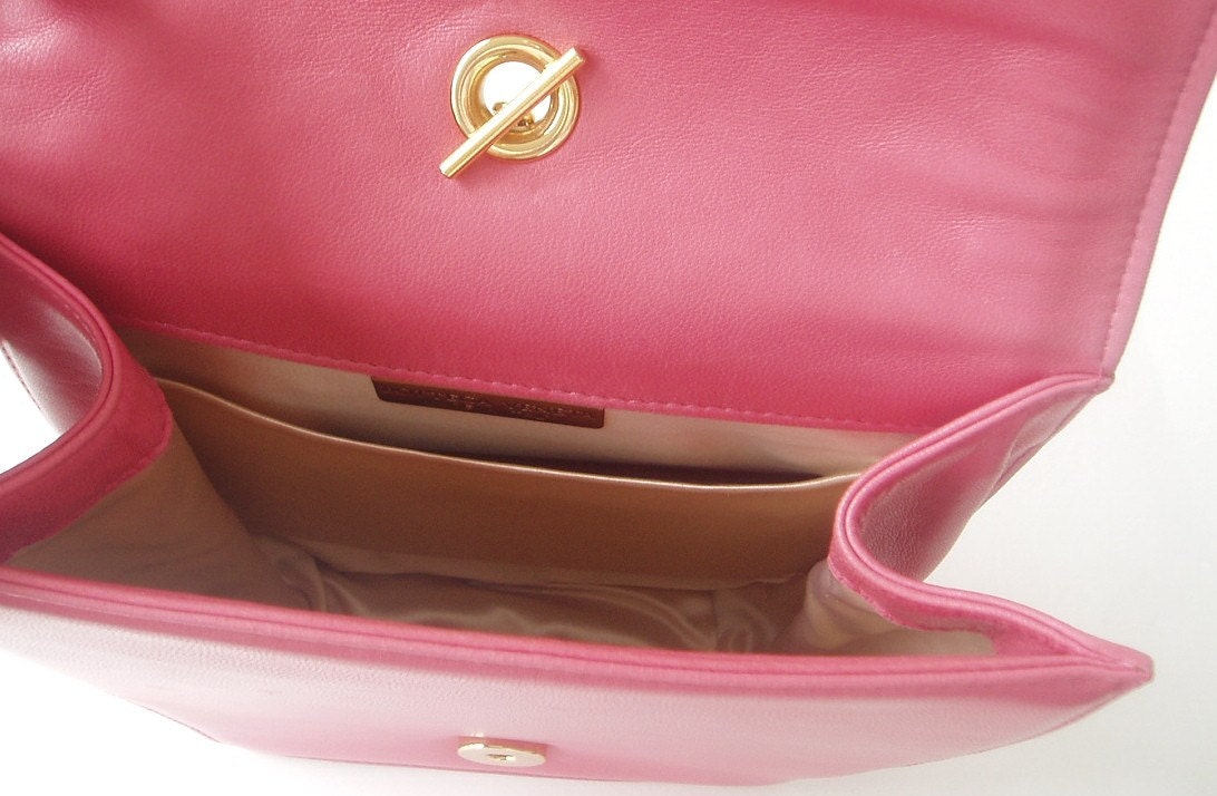 BOTTEGA VENETA Pink bag with horse head handle