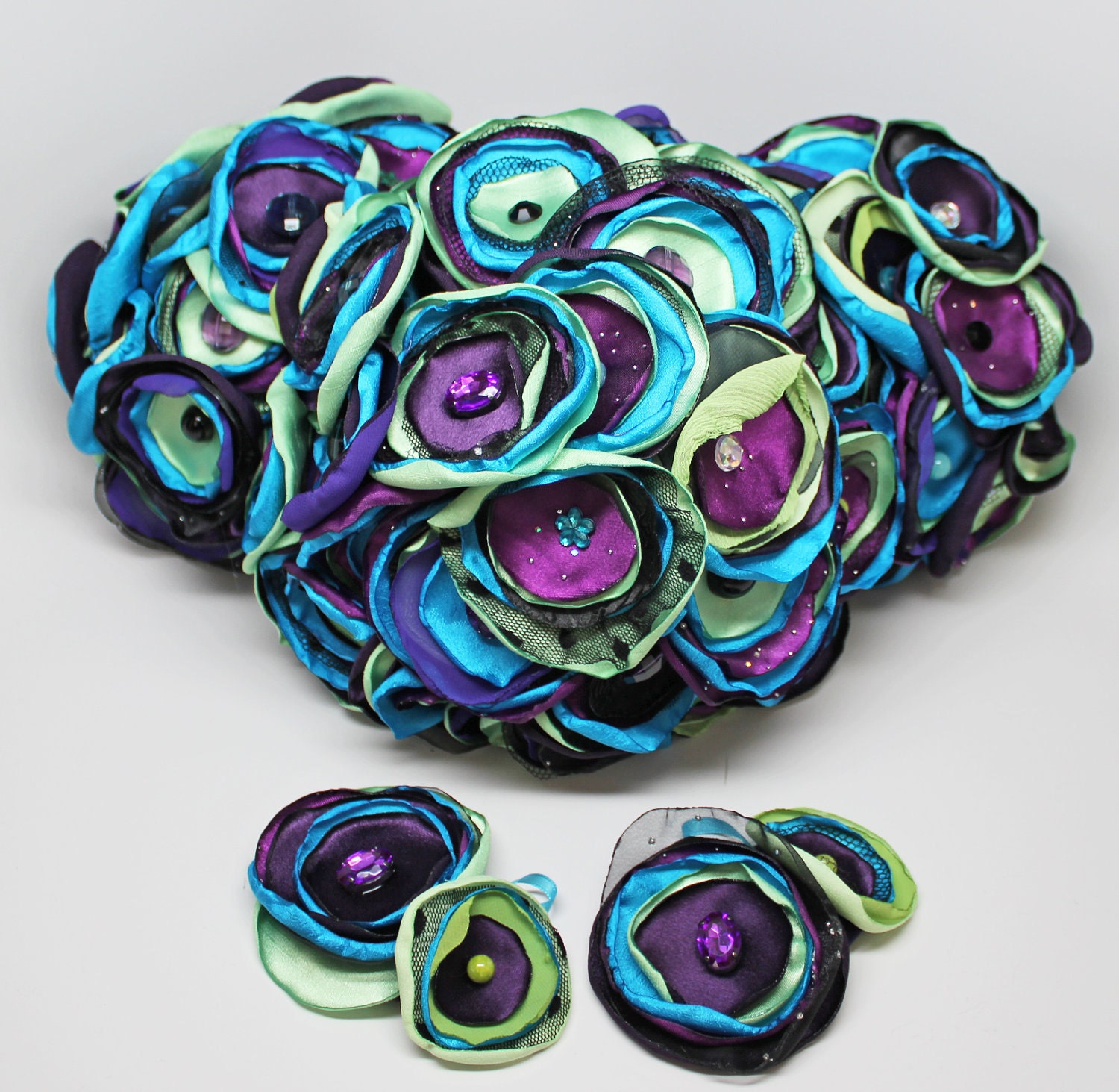 Wedding Bouquet Package Made to Order In Your Colors
