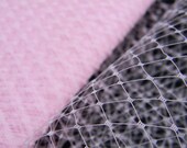 French Netting 9 inch Pale Pink hat millinery veiling bird cage veils fascinators
