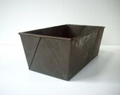 Vintage Folded Metal Bakers Tin