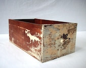 Vintage Painted Wood Drawer / Distressed