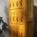 Vintage Apothecary Drugstore Wood Cabinet / 18 Drawers / Prescription Drugs Cabinet   RESERVED for Nathalie