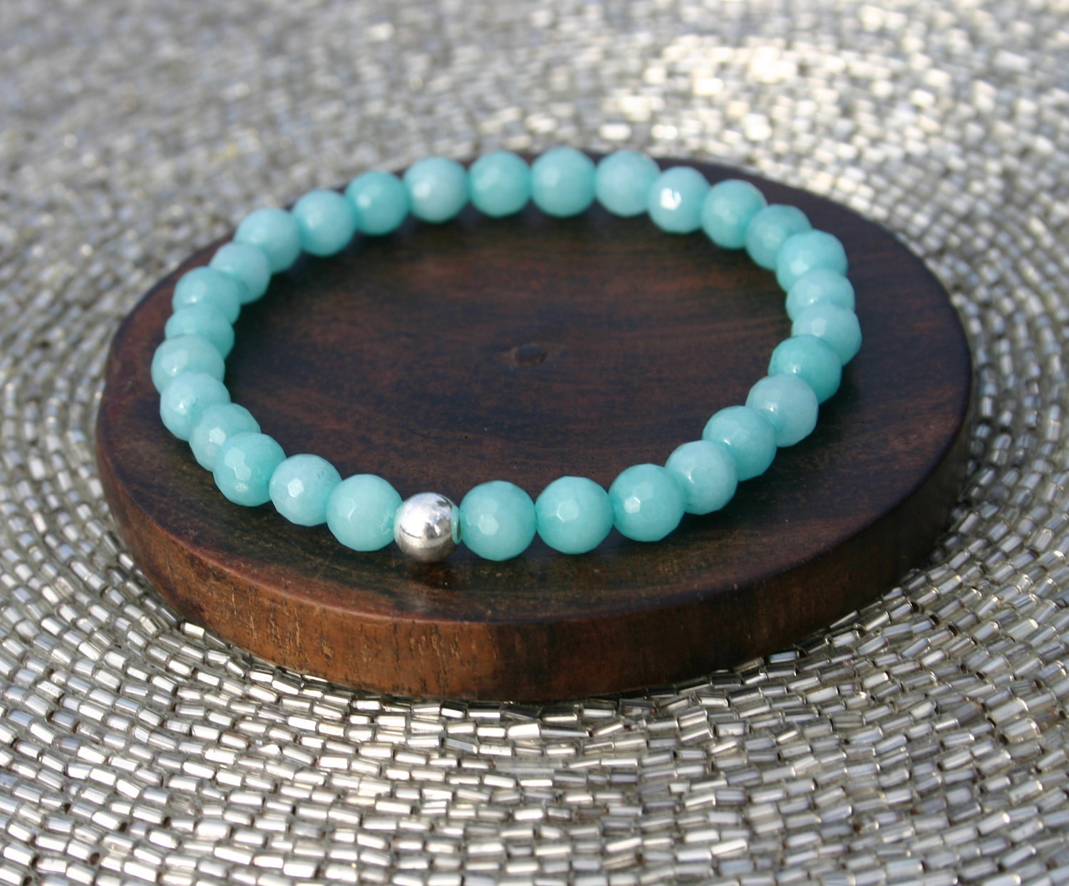 Healing Amazonite Beaded Bracelet