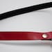 Simple Patent Leather Submissive Collar with Locking Heart - Free US Shipping