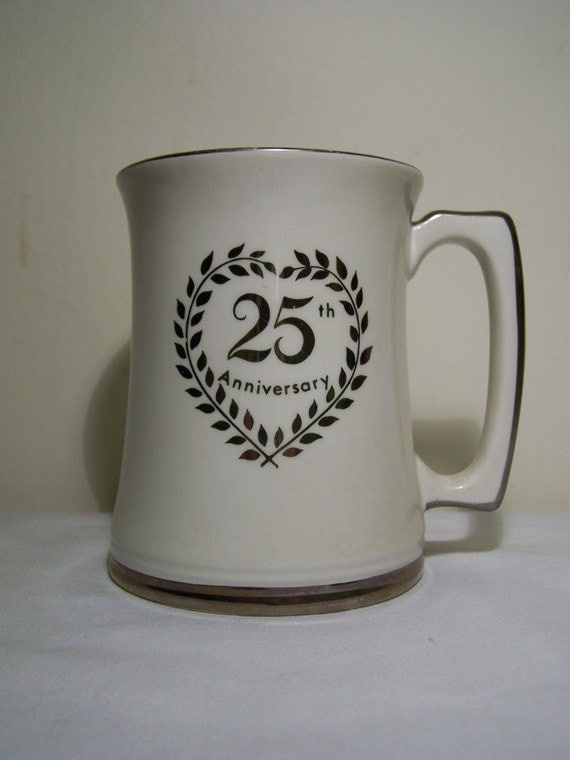 Buy silver wedding anniversary gifts - Royal Winton 25th Wedding Anniversary Cup Grimwades Collectable Gift Silver Wedding Porcelain