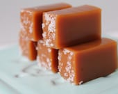 Featured in Food & Wine Magazine - Fleur de Sel Caramels - 1lb in an Eco Friendly Wax Paper Bag - TheCaramelJar
