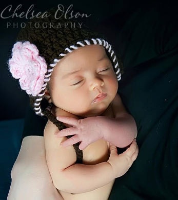 Download Now - CROCHET PATTERN Flowers Baby Earflap Hat all sizes PDF 26