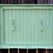 RESERVED For NORA PLATT Coat Rack / Towel Hooks Aqua Green Gesso Frame