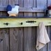 Farmhouse Display Shelf, Towel Bar, Coat Rack Up Cycled Coffee Table MUSTARD YELLOW