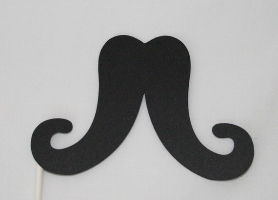 Mustaches on a stick Photo booth props party props Il_570xn