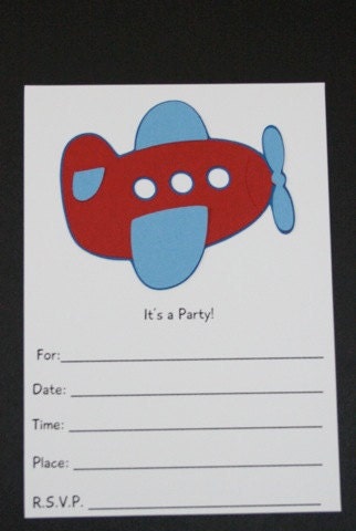 Airplane invitations Il_570xn