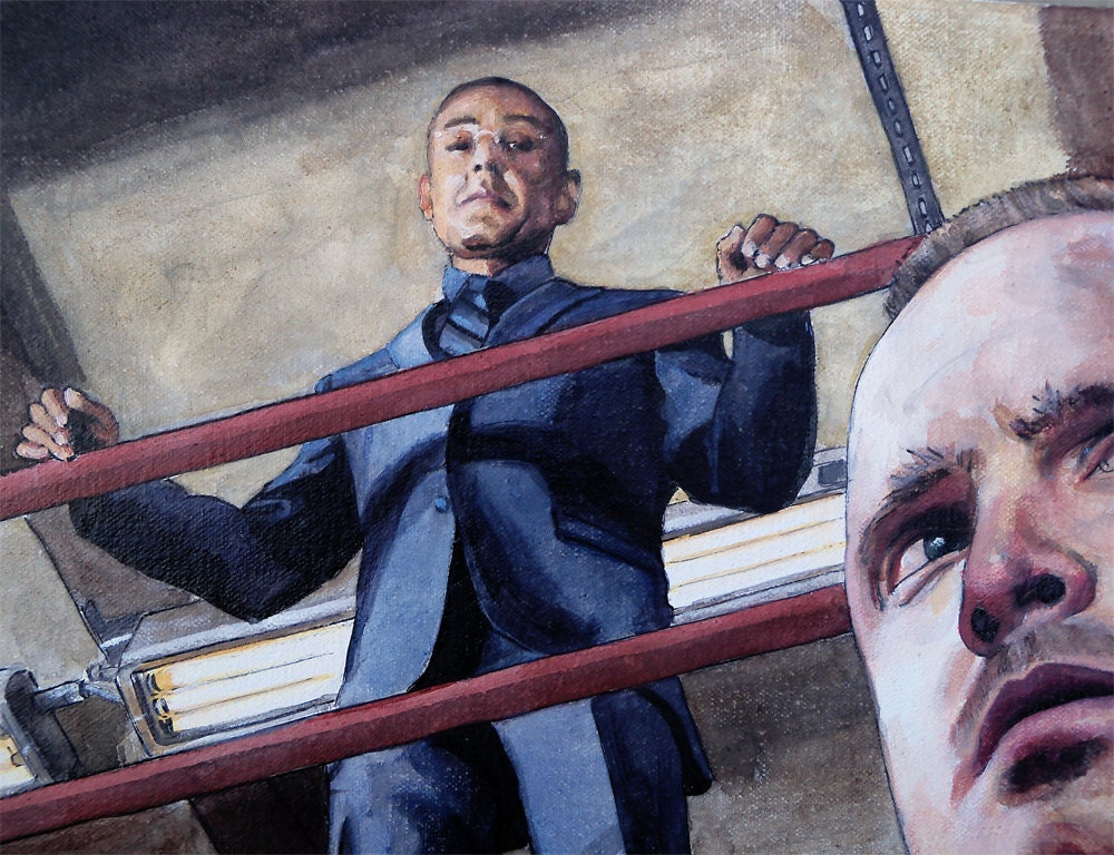 Breaking Bad Painting - Walter, Gus, and Jesse (2) - 16x30in