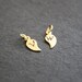 RESERVED for Daniel Love Bird Necklace Custom Initial Leaf Gold Personalized Necklace