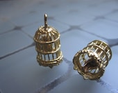 Brass Bird Cage Pendant