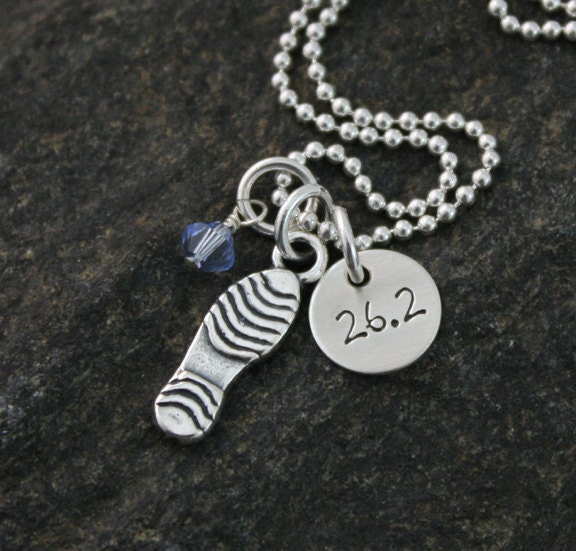 Run / Walk II Necklace - Customize WIth Your Race - Runner Jewelry